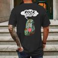 Rock My World Funny Geology Rockhound Rockhounding Mens Back Print T-shirt Gifts for Men