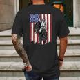 Rodeo Bull Rider Patriotic American Usa Flag For Cowboys Cute Gift Mens Back Print T-shirt Gifts for Men