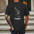 Rogue Wolf Death Retro Dark Symbol Ghoulish Goth Lover Gift Mens Back Print T-shirt Gifts for Men