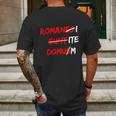 Romanes Eunt Domus W Mens Back Print T-shirt Gifts for Men