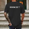 Rookie Retro Video Game Pixel Basketball Logo Mens Back Print T-shirt Gifts for Men