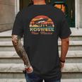 Roswell New Mexico Home Of The Alien Crash Site And Cover Up Mens Back Print T-shirt Gifts for Men