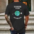 Rotation Of The Earth Makes My Day Science Scientist Mens Back Print T-shirt Gifts for Men