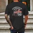 Route 66 Americas Highway Road Trip Mens Back Print T-shirt Gifts for Men