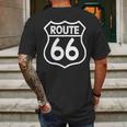 Route 66 Stampa Bianca Starda America Sport T-Shirt Mens Back Print T-shirt Gifts for Men