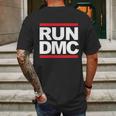 Run Dmc Simple Word Art Mens Back Print T-shirt Gifts for Men