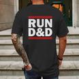 Run Dungeons And Dragons Mens Back Print T-shirt Gifts for Men