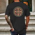 The Saint Benedict Medal Catholic Mens Back Print T-shirt Gifts for Men