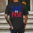 Sak Pase | Cute Haitian Creole Pride Mens Back Print T-shirt Gifts for Men