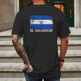 Salvadoran Flag Vintage Made In El Salvador Mens Back Print T-shirt Gifts for Men