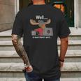 Sam Winchester Moose Mens Back Print T-shirt Gifts for Men