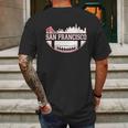 San Francisco Football Vintage Sf Cali Retro Gameday Mens Back Print T-shirt Gifts for Men