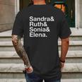 Sandra Ruth Sonia Elena Mens Back Print T-shirt Gifts for Men