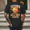 Saturn Undefeated Hula Hoop Champion Mens Back Print T-shirt Gifts for Men