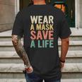 Save A Life Gift For Social Distancing Mens Back Print T-shirt Gifts for Men