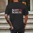 Scott Schrute 2020 Campaign Mens Back Print T-shirt Gifts for Men