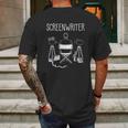 Screenwriter And Movie Director Gift For Cinema Lover Mens Back Print T-shirt Gifts for Men