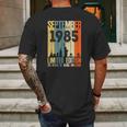 September 1985 36 Birthday 36 Years Old 1985 Birthday Vintage Mens Back Print T-shirt Gifts for Men