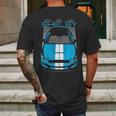 Shelby Gt350 Grabber Blue Mens Back Print T-shirt Gifts for Men