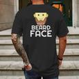 Shut It Beard Face Funny Facial Hair Mens Back Print T-shirt Gifts for Men