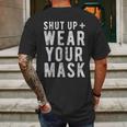 Shut Up And Funny Social Distancing Mens Back Print T-shirt Gifts for Men