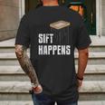 Sift Happens Archaeology Funny Archaeologist Pyramid Dig Mens Back Print T-shirt Gifts for Men