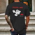 Simons Cat - Feed Me Mens Back Print T-shirt Gifts for Men