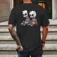 The Simpsons Bart And Lisa Skeletons Mens Back Print T-shirt Gifts for Men