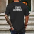 I Sit With Kaepernick National Anthem Mens Mens Back Print T-shirt Gifts for Men