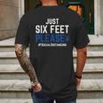 Six Feet Please Social Distancing T-Shirt Mens Back Print T-shirt Gifts for Men