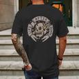 Skull And The Dagger Blade Old Stamp Mens Back Print T-shirt Gifts for Men