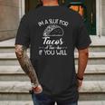 Im A Slut For Tacos A Tacho Mens Back Print T-shirt Gifts for Men