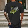 Smoking High Turtle Funny Weed 420 Marijuana Joint Stoner Mens Back Print T-shirt Gifts for Men