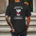 Snoopy My Body Knows How Old I Am But My Mind Refuses To Believe It Shirt Mens Back Print T-shirt Gifts for Men