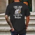 Snoopy I Don’T Need Therapy I Just Need To Listen To The Beatles Shirt Mens Back Print T-shirt Gifts for Men