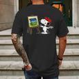 Snoopy Drawing Hertha Bsc Mens Back Print T-shirt Gifts for Men