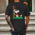 Snoopy Joe Cool And WoodstockShirt Mens Back Print T-shirt Gifts for Men