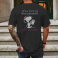 Snoopy Let Me Check My Giveashitometer Nope Nothing Mens Back Print T-shirt Gifts for Men