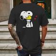 Snoopy Love Mens Back Print T-shirt Gifts for Men