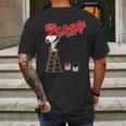 Snoopy Paints The Clash Mens Back Print T-shirt Gifts for Men