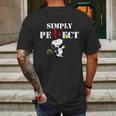 Snoopy Simply Perfect Mens Back Print T-shirt Gifts for Men