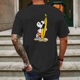 Snoopy Surfing Mens Back Print T-shirt Gifts for Men