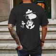 Snoopy Woodstock Peanut Mens Back Print T-shirt Gifts for Men