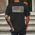 Snowbird Utah Mens Back Print T-shirt Gifts for Men