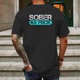 Sobriety Alcohol Drugs Rehab Addiction Support Mens Back Print T-shirt Gifts for Men