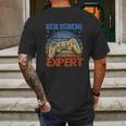 Social Distancing Expert Gaming Video Gamer Mens Back Print T-shirt Gifts for Men