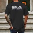 Social Distancing If You Can Read This Funny Mens Back Print T-shirt Gifts for Men