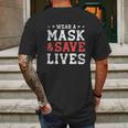 Social Distancing And Save Lives Mens Back Print T-shirt Gifts for Men