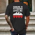 Someone In Pittsburgh Pennsylvania Loves Me - Baby Lap Shoulder T-Shirt Mens Back Print T-shirt Gifts for Men