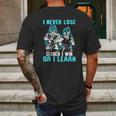 Son Goku And Vegeta I Never Lose Either I Win Or I Learn Mens Back Print T-shirt Gifts for Men